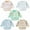 5 Pcs Set C, variant on HaimoBurg 5 Pcs Mess Proof Baby Bib, Waterproof Sleeved Bib Outfit, Baby Smock for Eating for 5-30 Months