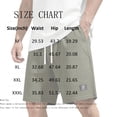 thumbnail image 3 of Mens Casual Shorts Cotton Drawstring 9 inch Waffle Shorts Stretch Elastic Waist Summer Beach Lounge Sweat Shorts Khaki M, 3 of 9