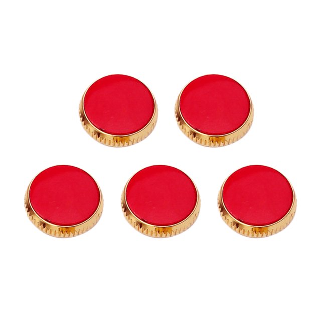 EeaseCA 5pcs Saxophone Finger Buttons Repair Parts Saxophone Replacement Musical Instrument Accessory Decor DIY (Red and Gold)