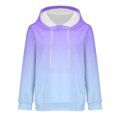 thumbnail image 4 of ManxiVoo Oversized Gradient Print Hooded Sweatshirt Women Casual Loose Long Sleeve Pullover with Pockets Fashion Tops L Size Purple, 4 of 9
