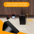thumbnail image 3 of 2 Pack Strongest Metal Heavy Duty Door Stop, Large Door Stoppers with Adjustable Spring, Tall Door Wedge up to 3 inch, Door Stoppers for Bottom of Door, Black Rubber Door Stops for Floor Wall, 3 of 12