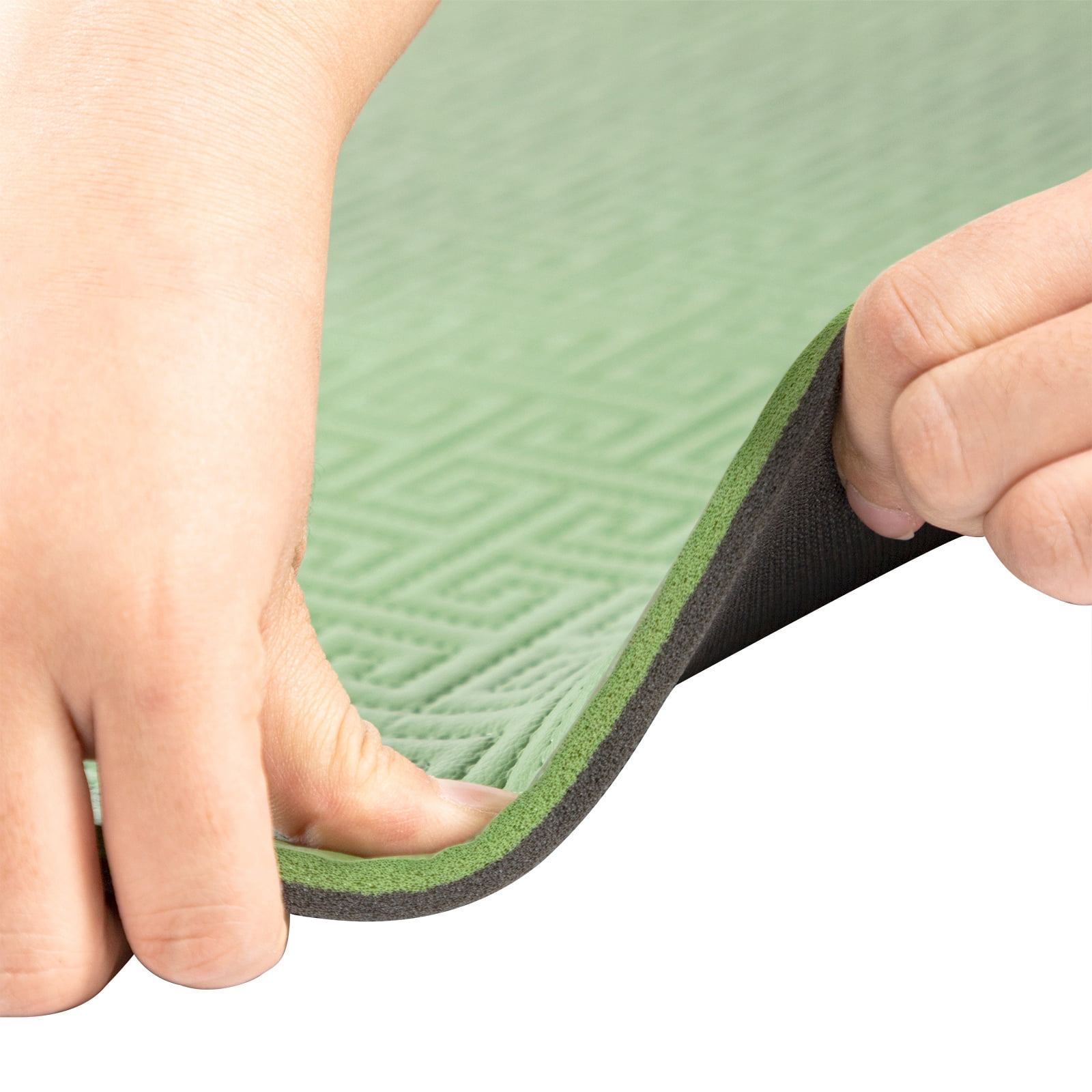 Ray Star Extra Thick Yoga Mat 24"x68"x0.28" Thickness 7mm -Eco Friendly Material- With High Density Anti-Tear Exercise Bolster