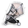 thumbnail image 7 of Transparent Stroller Rain Cover Universal Waterproof Shield Baby Stroller Pushchair Pram Rain Cover, 7 of 7