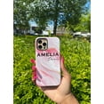 thumbnail image 2 of Personalised Luxe Pink Marble Name iPhone 16 Pro Max Case,iPhone 13 Pro, 2 of 5