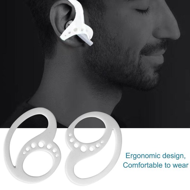Deportes Acuáticos 2 uds. Funda protectora para auriculares con Clip anticaída suave para auriculares (blanco) Ehuebsd Para Estrenar