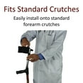 thumbnail image 5 of Crutcheze Forearm Crutch Cuff Pads – Soft, Comfortable Covers for Adult Forearm Crutches – Moisture-Wicking, Durable Mobility Aid Cushion – Designed in USA, 5 of 6