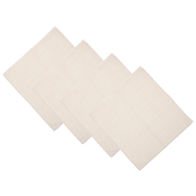 HEALEEP 4Ud Tela De Lino Para Bordado DIY Con Marco Para Aguja Y Tela De Cuadrícula Beige