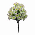 thumbnail image 2 of 1 Pack UV Resistant Faux Floral Shrub Potted, Realistic Fake Plants with Planter, Decorative Topiary Plant for Outdoor, Indoor, Porch, Garden, Patio Decor (White), 2 of 6