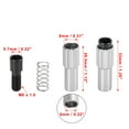 thumbnail image 3 of 2 Pcs Silver Tone Metal Bicycle Line Regulator Housing Cap Bicycle Brake Cable Adjuster, 3 of 5