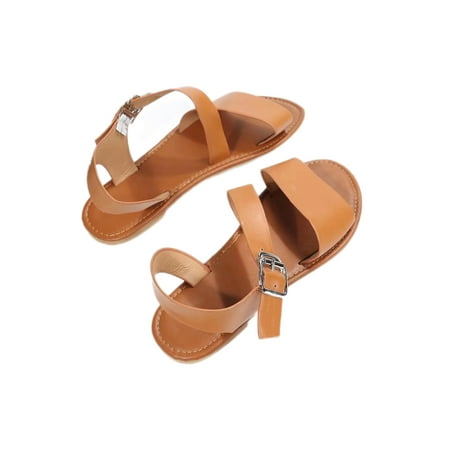 

Zodanni Ladies Comfort Ankle Strap Gladiator Shoes Beach Buckle Fashion Flat Sandals