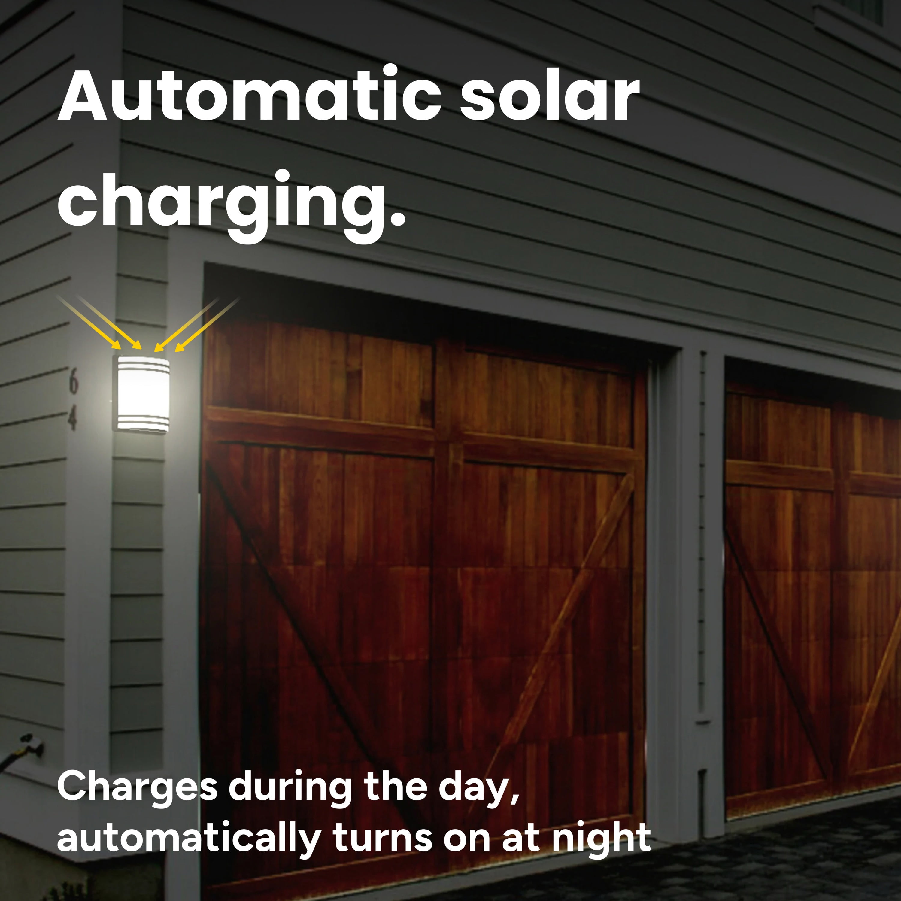 Techko Solar Wall Light - Amber or White Light