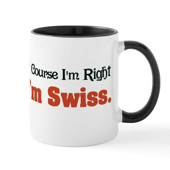 CafePress - I'm Swiss Mug - 11 oz Ceramic Mug - Novelty Coffee Tea Cup