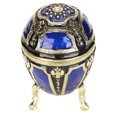 thumbnail image 3 of Egg Jewelry Box, Unique Shape And Appearance Jewelry Trinket Box Sturdy And Wear-resistant Hinged Small Jewelry Box Durable For Use  For Home For Party, 3 of 8