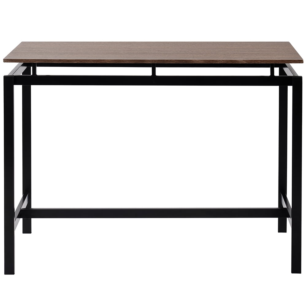 Lowestbest 5-Piece Kitchen Counter Height Table Set, Industrial Dining Table with 4 Chairs (Dark Brown) Lowestbest 5-Piece Kitchen Counter Height Table Set, Industrial Dining Table with 4 Chairs (Dark Brown)