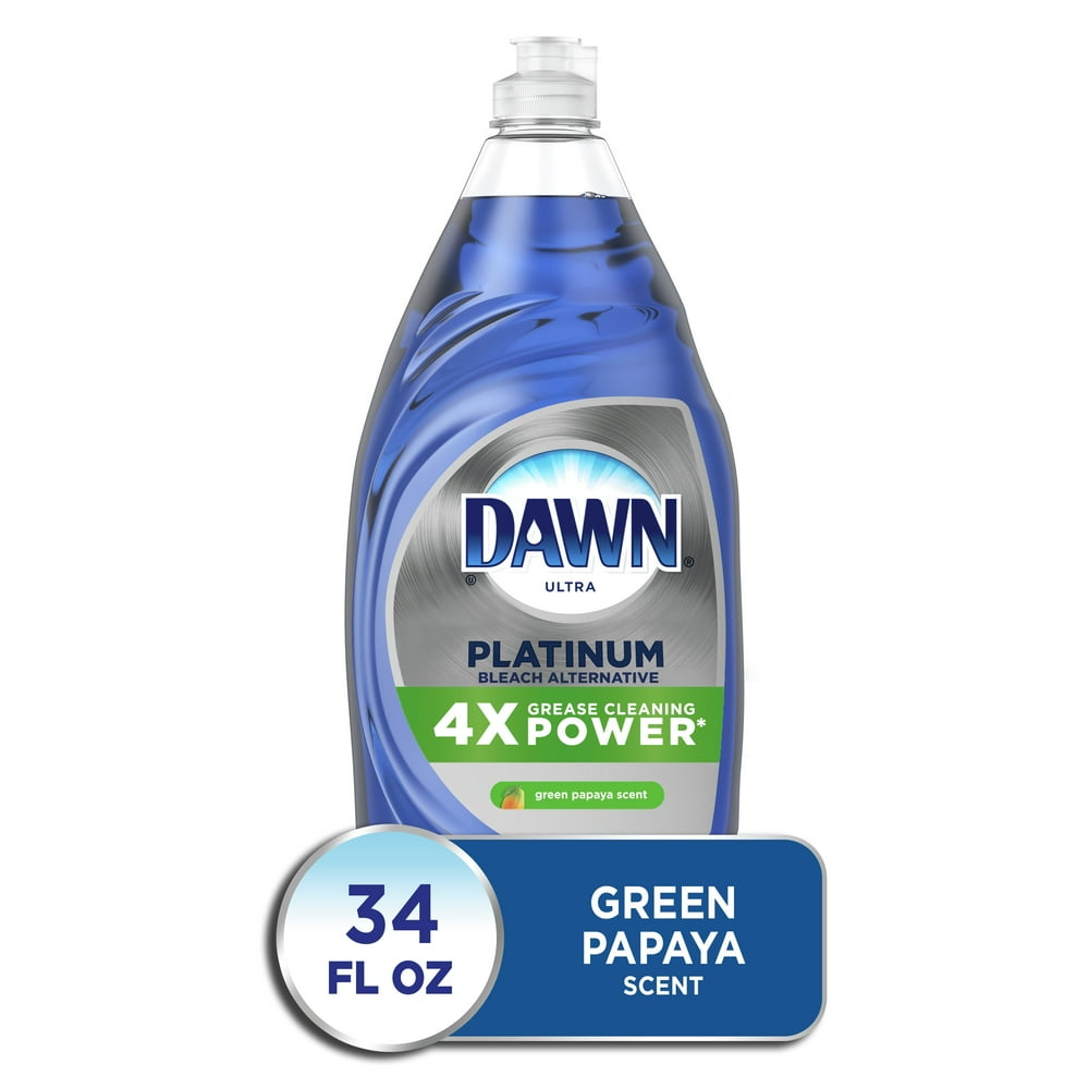 Dawn Platinum Bleach Alternative Dishwashing Liquid Dish Soap, Green
