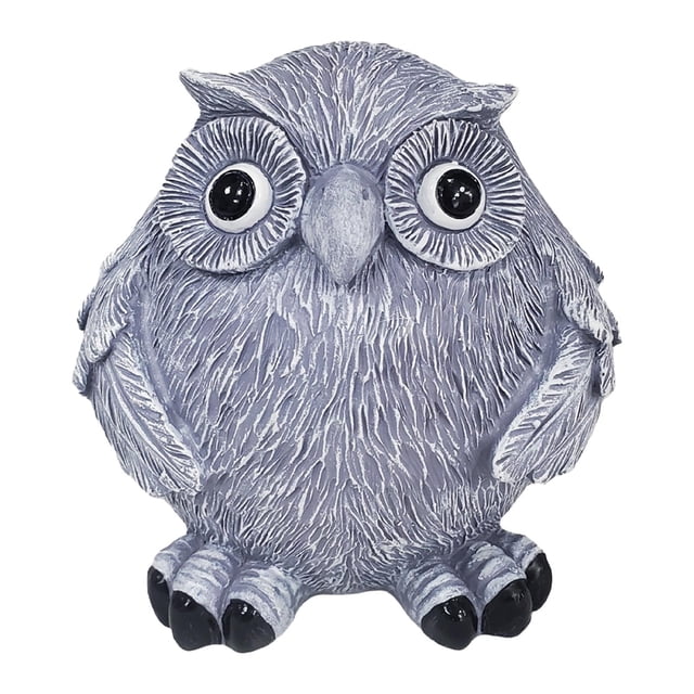 Estatua de búho de resina, adorno de búho para jardín, escultura artística bonita para patio, estatuilla de pájaro Animal para mesa de granja, mesa,