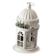 thumbnail image 5 of Candelabro decorativo con forma de farol para velas, decoración europea para hoteles. Blanco, 5 of 9