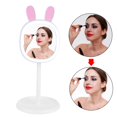 thumbnail image 4 of Espejo de maquillaje LED inteligente de escritorio lámpara de mesa de espejo de maquillaje lindo ajustable recargable, 4 of 8