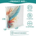 thumbnail image 5 of Bird Wings Feathers Fire 3 Ring Binders 1.5 inch Hardcover File Folders with Interior Pockets A4 Size Organizer for School Office Hospital Set of 2, 5 of 8