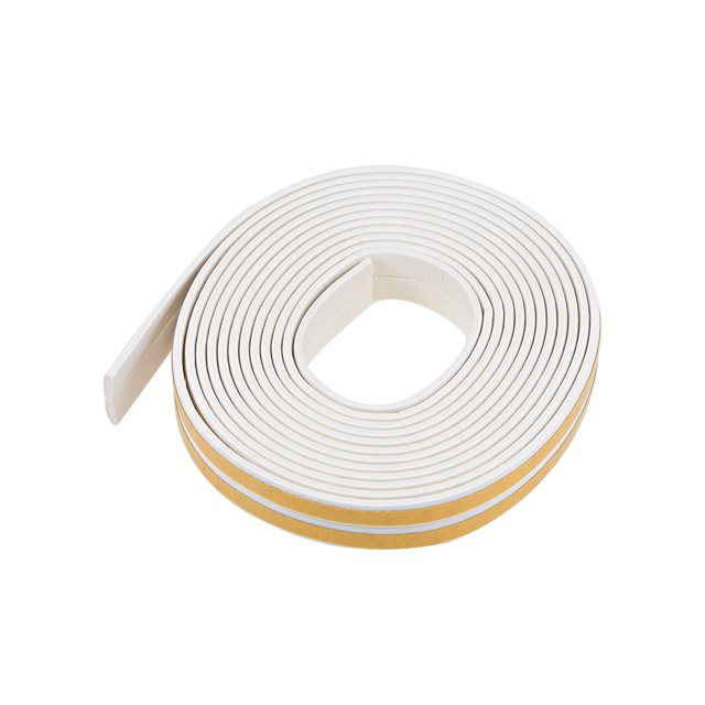 Cinta de espuma adhesiva para aislamiento de clima Unique Bargains 2 piezas blanca 9mm (ancho) x 2mm (grosor) x 3.0m (largo)