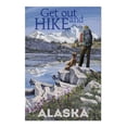 thumbnail image 2 of Alaska, Hiker and Dog, Get Out and Hike (19x27 inches, Premium 500 Piece Jigsaw Puzzle for Adults and Family, Made in USA), 2 of 4