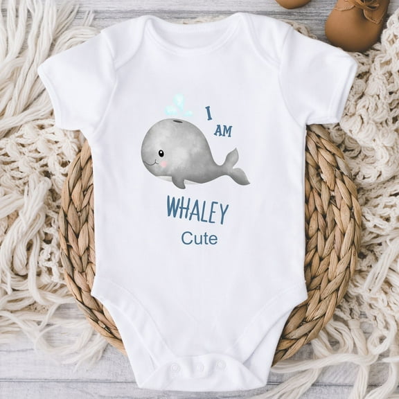 I Am Whaley Cute Baby Onesies Bodysuit, Whale Baby,Baby Shower Gift, Ocean Baby, Beach Baby, Take Home Outfit, Baby Shower, Baby Boy Cute Baby Onesie, BABY BODYSUIT LAT 4424