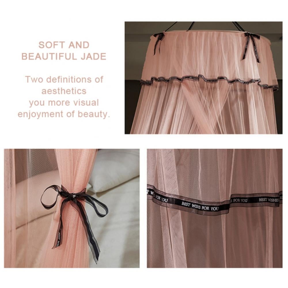 Deluxe Bed Canopy for Girls & Adults , Dome Canopy Bed Curtains Mosquito Net Play Tent for Kids Teen Adult King Queen Full Double Bed