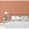thumbnail image 5 of S4Sassy Peel & Stick Wall Covering, Geometric Print Removable Walls Wrap- Asian Style Walls Mural, Instant Wall Makeover for Bathroom, Closet Interior- Self-Adhesive Wallpaper Vinyl- Peach, 25"x120", 5 of 9