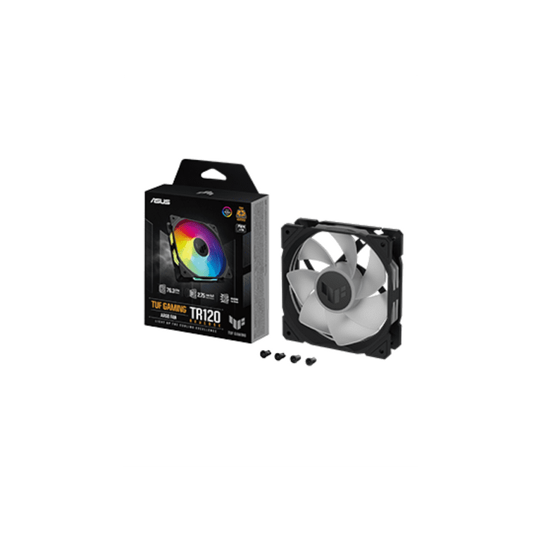 ASUS TUF Gaming TR120 ARGB Reverse Fan - Black - Triple Pack