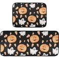 thumbnail image 7 of Pumpkin Ghost Kitchen Rugs 2 Pieces, Halloween Candy Floor Mat Room Area Rug Washable Carpet Perfect for Living Room Bedroom Entryway Carpet Runner, 7 of 7