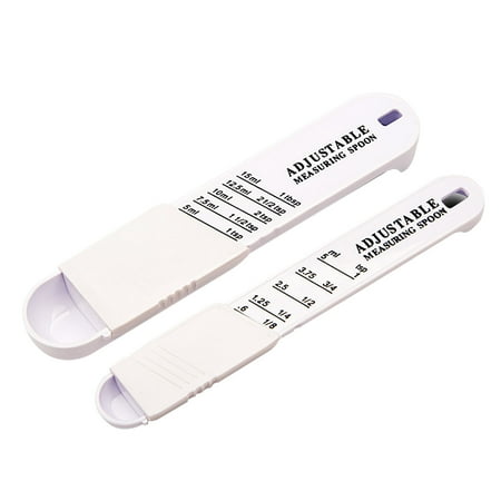 

Jocestyle Adjust-A-Teaspoon And Adjust-A-Tablespoon Set 2pcs Measuring Spoon (White)