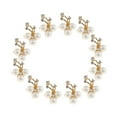 thumbnail image 2 of 12 piezas de cristal floriated broches bufandas collar pin ramillete bouquet kit, 2 of 8
