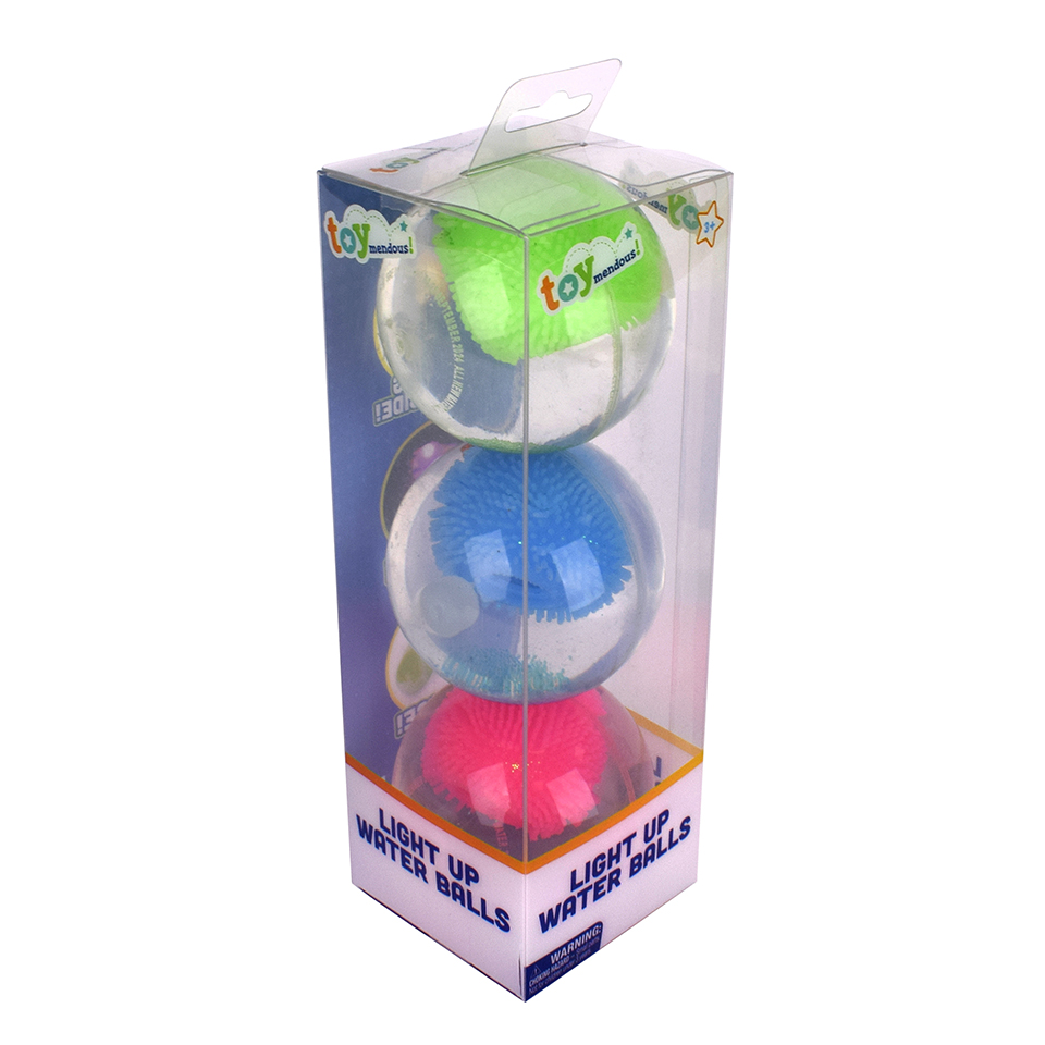 Toymendous Light up Water Balls, 3 pack Bounce Balls, Collectible Toy for Children Ages 3+