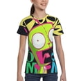 thumbnail image 4 of Colorful Invader Zim Youth Unisex T-Shirt Crewneck Short Sleeve Double-Sided Print Tee Shirts Top For Boys Girls Kid Teen Small, 4 of 6