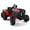 Red, variant on Costway 24V Ride On Tractor for Kids with Detachable Trailer Remote Control Music Green