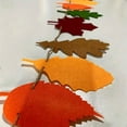 thumbnail image 4 of Reusable Fall Harvest Leaf Felt Bunting Garland - Autumn Maple Oak Leaf Banner, Indoor Wall Fireplace Hanging Decor for Halloween Thanksgiving Fall Party Supplies, 4 of 7