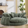 thumbnail image 1 of Pouf géant Noble House, méridienne moelleuse et lit convertible, vert olive, 1 of 7