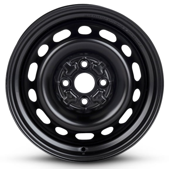 For 2001-2003 Mazda Protege 15 Inch Painted Black Rim - OE Direct Replacement - Road Ready Car Wheel