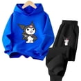 thumbnail image 3 of Conjunto de sudadera con capucha Kuromi para niñas de otoño/invierno 2024, sudadera cálida para niños de 3 a 14 años, sudadera con capucha para niñas, camisa deportiva para exteriores, 3 of 5
