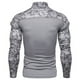 thumbnail image 5 of Camisas de Hombre Blusas de Manga Larga Con Cuello Redondo Fitness Al Aire Libre Camuflaje Bolsillo Con Cremallera Camiseta Elástica Tops Odeerbi ODB-4, 5 of 6