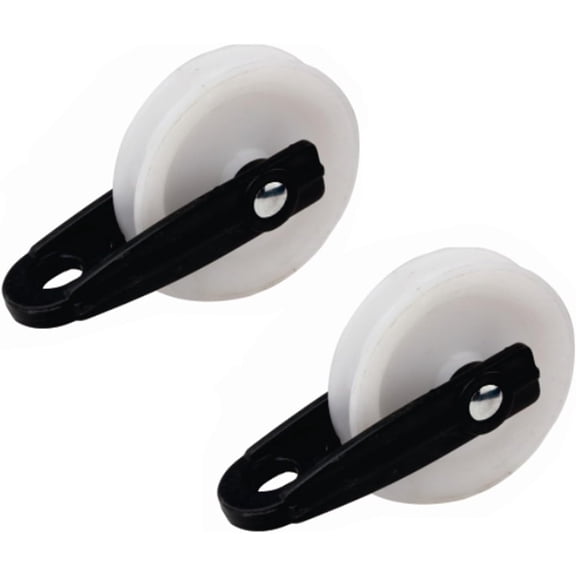 2Pcs Nylon Clothesline Pulley, Outdoor Puller Rope Pulley, Wire Rope Pulley for Outdoor Clotheslines