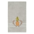 thumbnail image 2 of Authentic Hotel and Spa Turkish Cotton Pineapple Embroidered Light Grey Bath Towel, 2 of 3