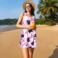 thumbnail image 3 of Fotbe Pink Girl Halloween Vestido de Verano sin Mangas para Mujer – Vestido Midi Línea A, Estilo Camiseta Floral, Vestido Playero Casual y Fluido, 3 of 7