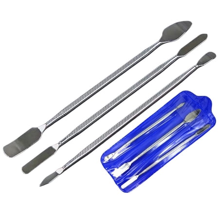 3-Piece Alloy Steel Pry Tool Set for iPad, Laptop and Phone Repair, Ergonomic Grip Hand Tools for Safe Device Opening and DIY Electronic , Silver