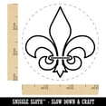 thumbnail image 2 of Fleur de Lis Outline Rubber Stamp for Scrapbooking Crafting Stamping - Small 3/4 Inch, 2 of 7