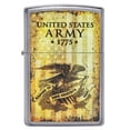 thumbnail image 2 of Zippo U.S. Army 1775 Street Chrome Pocket Lighter, 2 of 7