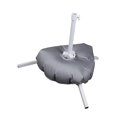 thumbnail image 4 of Base de soporte para sombrilla de playa blanca, portátil y multiusos. Bolsa de agua de tres pies, 4 of 8