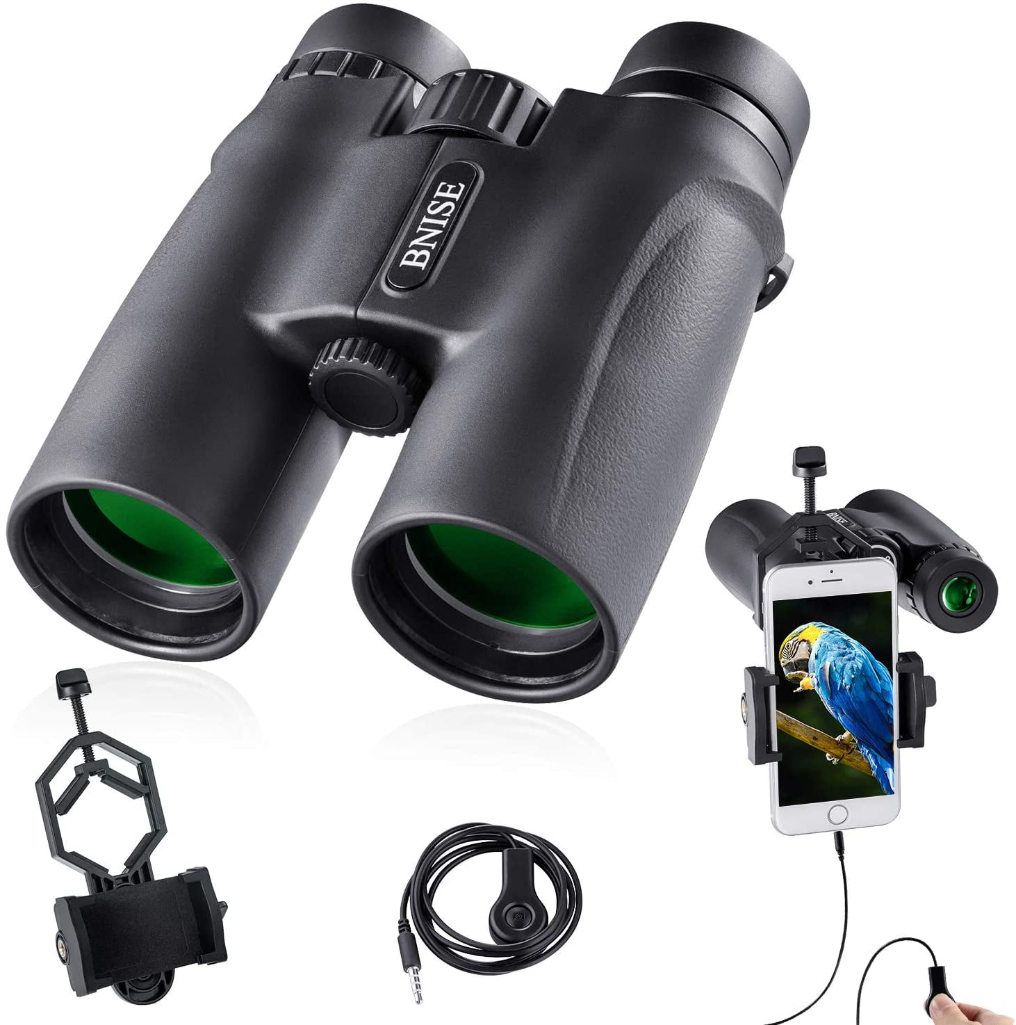 BNISE Binoculars for Adults 10x42 Compact Binocular, for Hunting, Bird