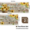 thumbnail image 3 of Sunflower Kitchen Rugs Set of 2 Farmhouse Kitchen Mats for Floor Anti Fatigue Mats for Kitchen Floor, Butterfly Floral Kitchen Rugs Non Slip Washable Kitchen Floor Mats, 18''''x 30''''+18''''x 48'''', 3 of 6