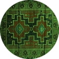 thumbnail image 1 of Ahgly Company Indoor Round Persian Green Traditional Area Rugs, 3' Round, 1 of 1